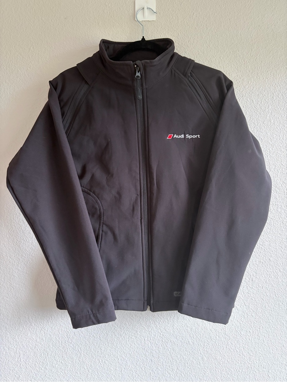 Audi Sport Women's S Black Utility Jacket with removable sleeves
